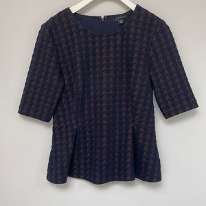 Ann Taylor navy blue blouse